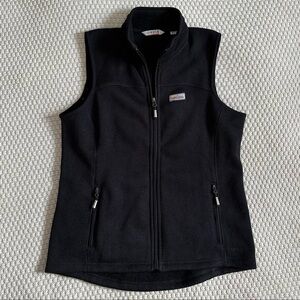 Orvis Black Zip-Up Fleece Vest